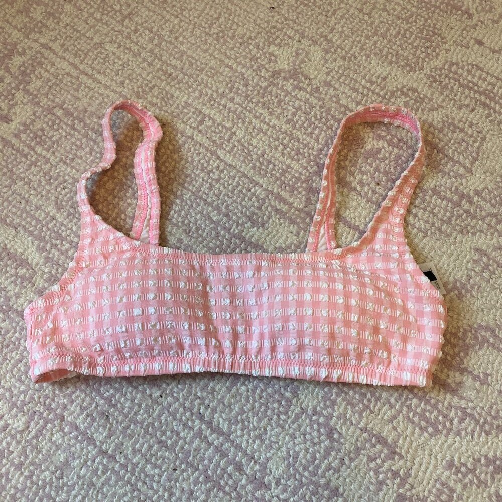 Jcrew Gingham Bikini Top